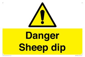 Danger Sheep dip